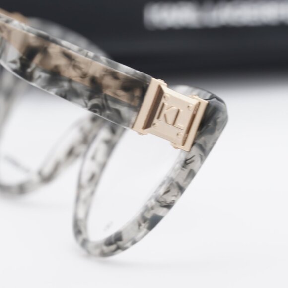 Karl Lagerfeld KL6133 062 Cat Eye 54mm Eyeglasses - Textured Grey main image 9